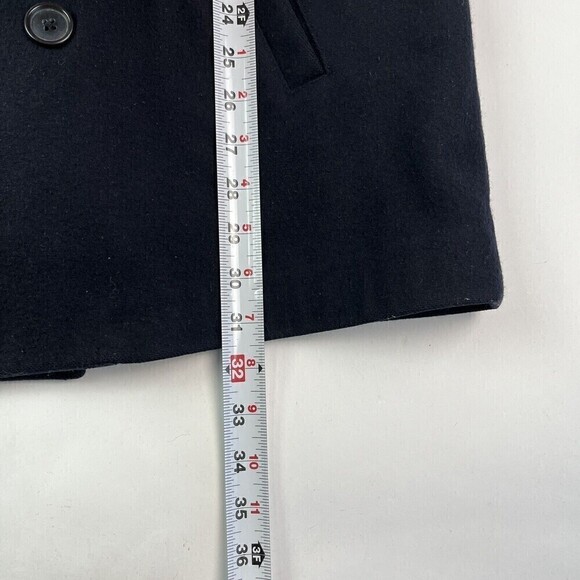 J Crew Wool Double Breasted Peacoat Mens L Thinsulate Naval Preppy Classic - Picture 6 of 13